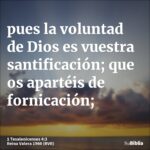 Entendiendo la visión de la santificación en 1 Tesalonicenses 4:3-7
