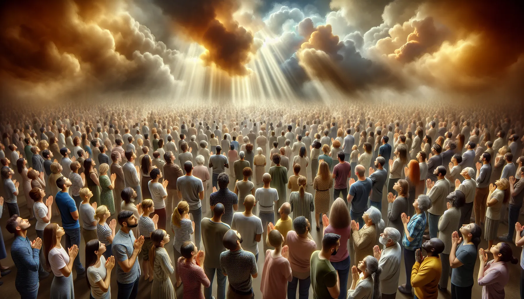 Una imagen que ilustra el concepto de buscar orientación y protección divina en nuestras vidas.