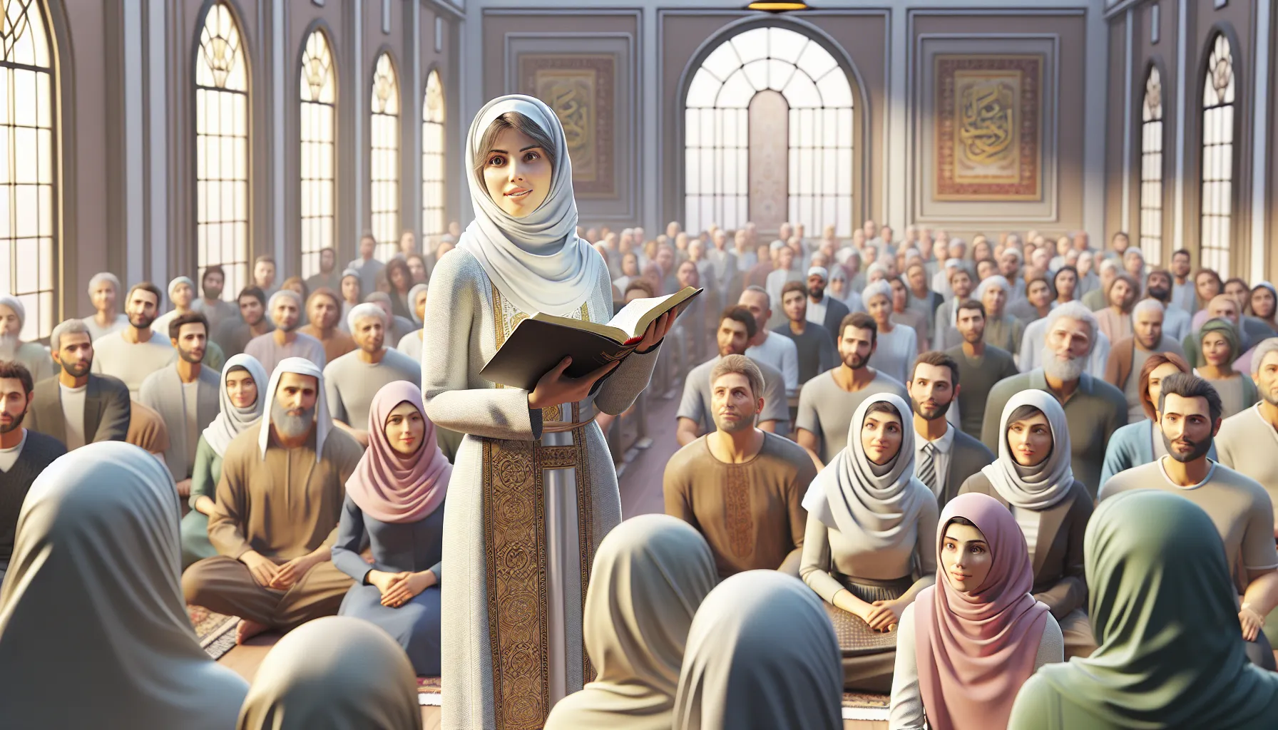 Persona predicando la Palabra de Dios frente a una congregación